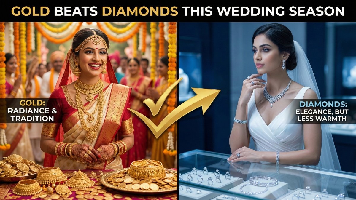 Gold Beats Diamonds This Wedding Season, Buyers Flock to 22K and 24K Pieces