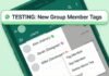 WhatsApp Tests New Group Member Tags Feature for Android Beta Users WhatsApp Tests New Group Member Tags Feature