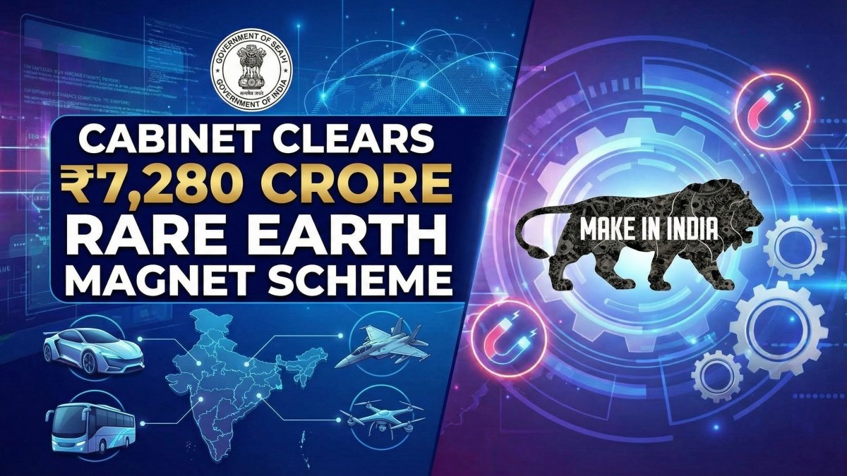 Cabinet clears ₹7,280 crore rare earth magnet scheme, big push for EVs, defence, Make in India