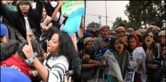 delhi protest for AQI