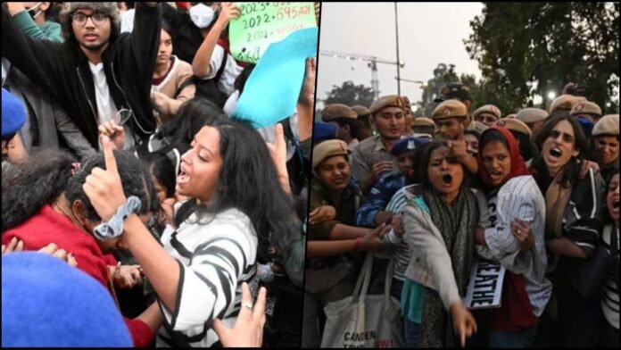 delhi protest for AQI