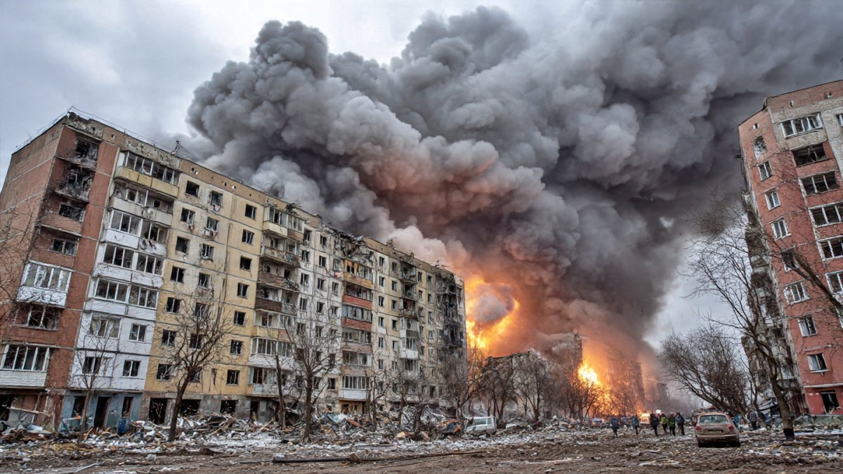 Russia Launches Massive 476-Drone Attack on Ukraine, 25 Killed in Ternopil Strikes Including 3 Children