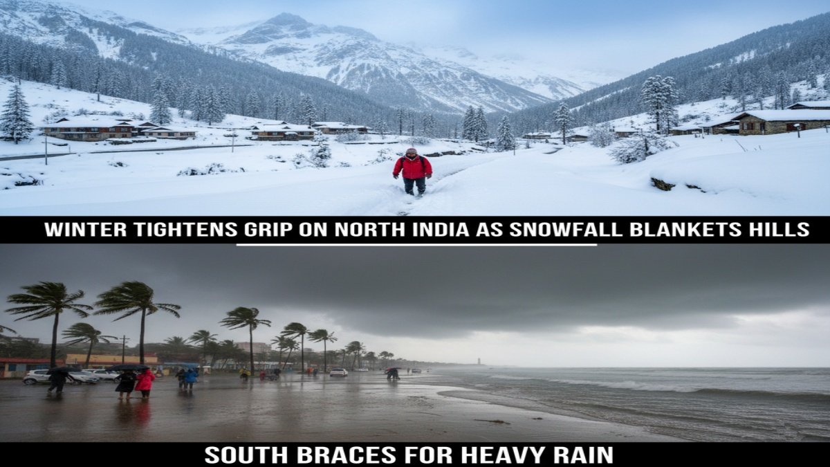South Faces Heavy Rain Alert While North, Central Regions Battle Cold Wave