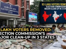 93 Lakh Voters Removed