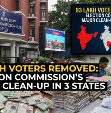 93 Lakh Voters Removed: Election Commission’s Major Clean-Up in 3 States 93 Lakh Voters Removed