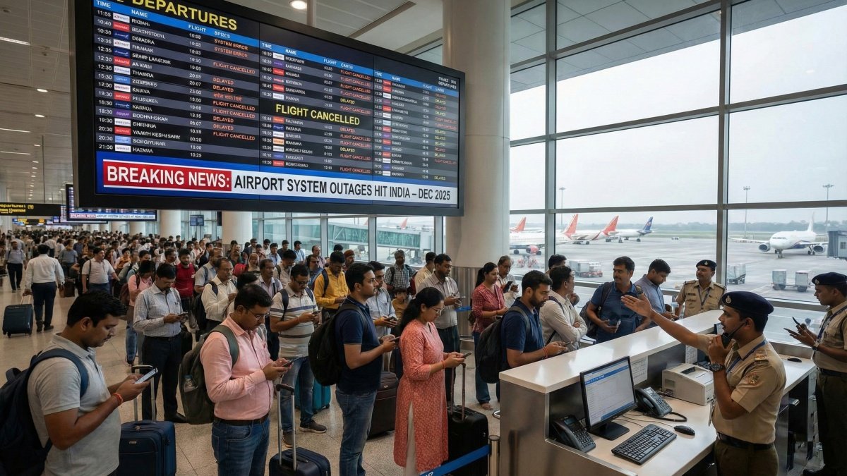AIRPORT SYSTEM DISRUPTIONS HIT INDIAN AVIATION, MULTIPLE INCIDENTS REPORTED IN DECEMBER 2025