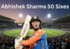 Abhishek Sharma 50 Sixes