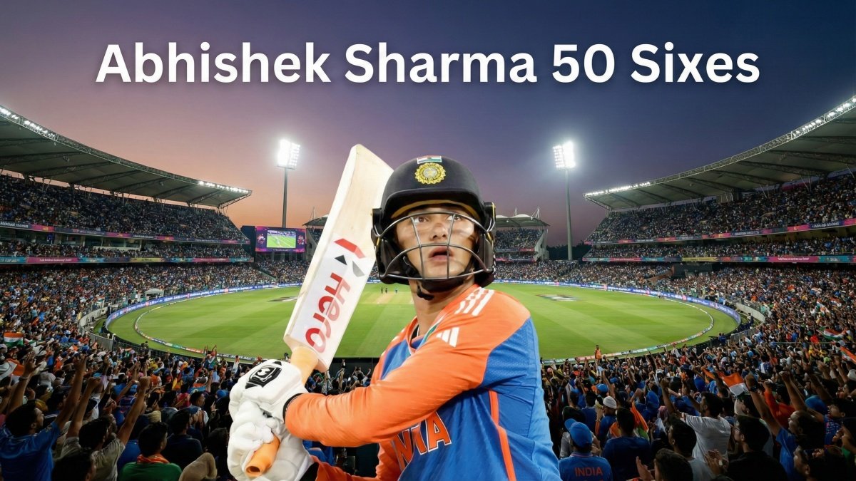 Abhishek Sharma 50 Sixes 2025: Joins Suryakumar Yadav in Elite T20I Club
