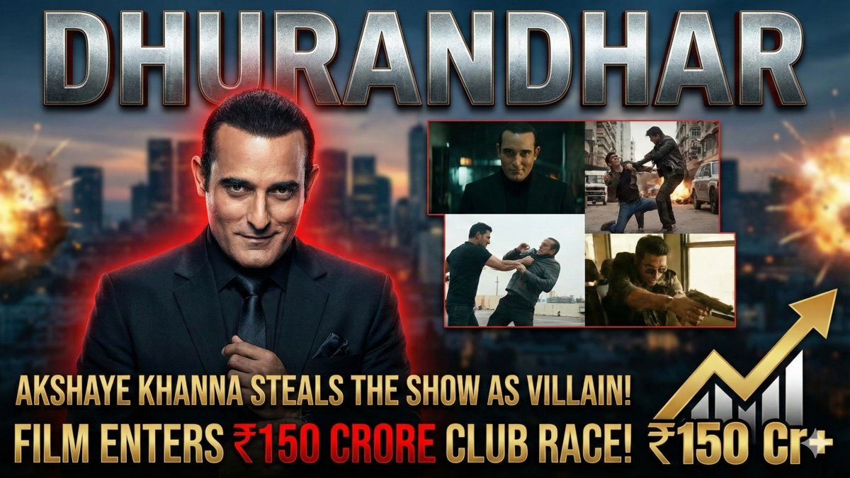 Akshaye Khanna Steals Show as Villain in Dhurandhar, Film Enters ₹150 Crore Club Race