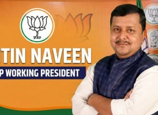 BJP national presdident Nitin Naveen