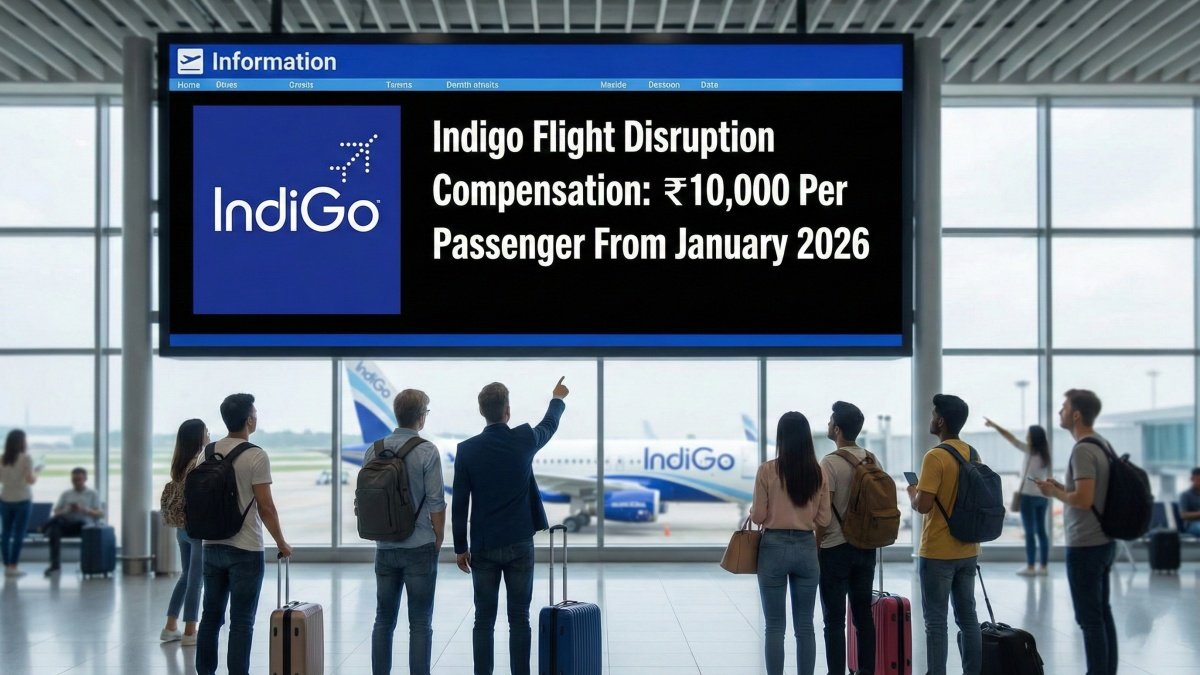 Indigo Flight Disruption Compensation: ₹10,000 Per Passenger From January 2026