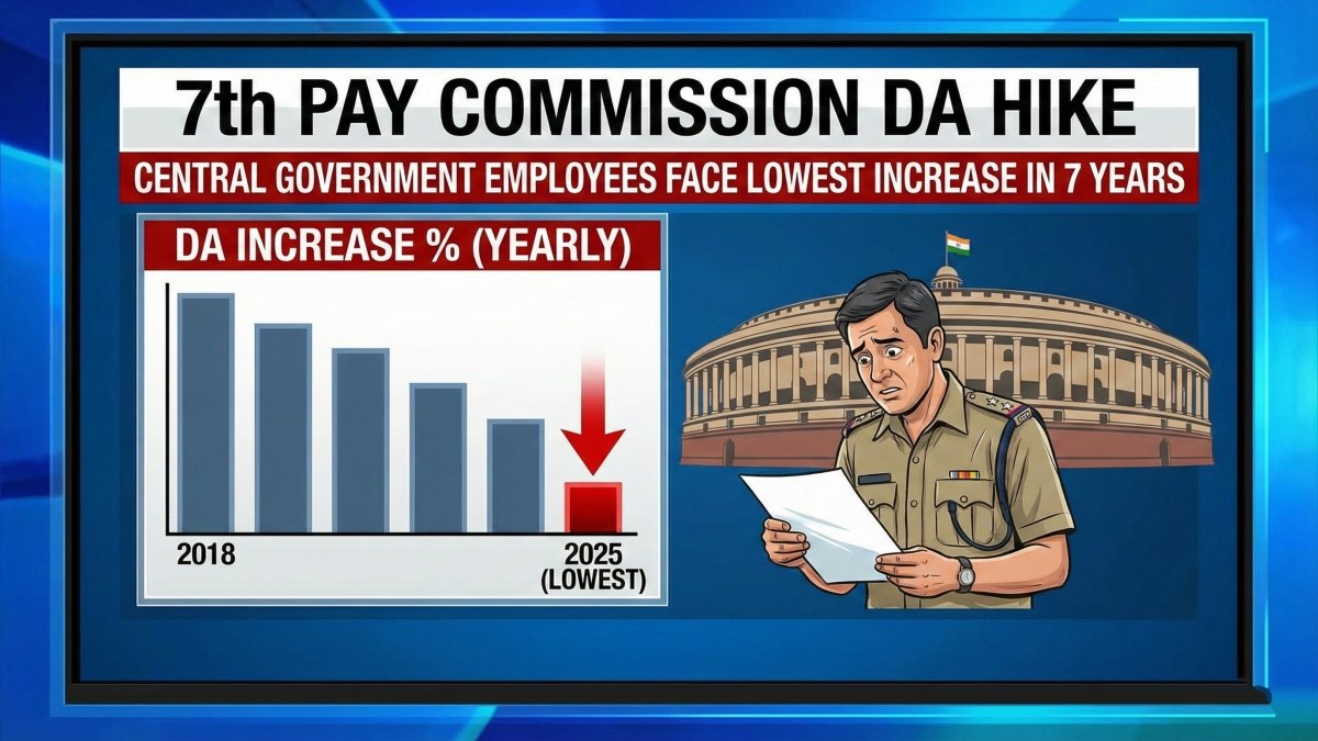 7th Pay Commission DA Hike: Central Government Employees Face Lowest Increase in 7 Years