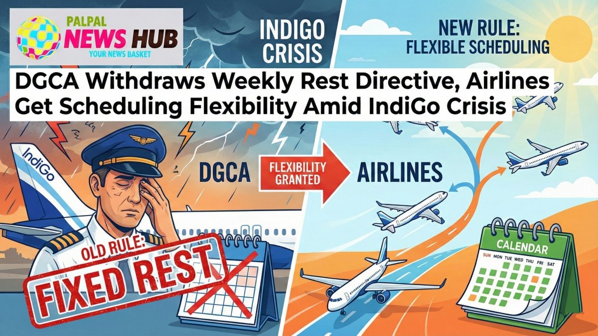 DGCA Withdraws Weekly Rest Directive, Airlines Get Scheduling Flexibility Amid IndiGo Crisis