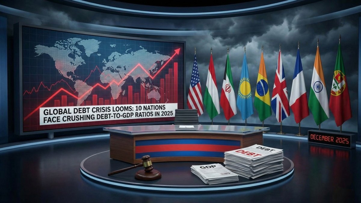 Global Debt Crisis Looms as 10 Nations Face Crushing Debt-to-GDP Ratios in 2025