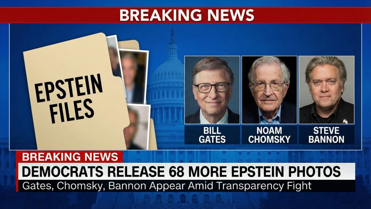 Democrats Release 68 More Epstein Photos, Gates, Chomsky, Bannon Appear Amid Transparency Fight