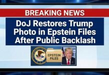 DoJ Restores Trump Photo