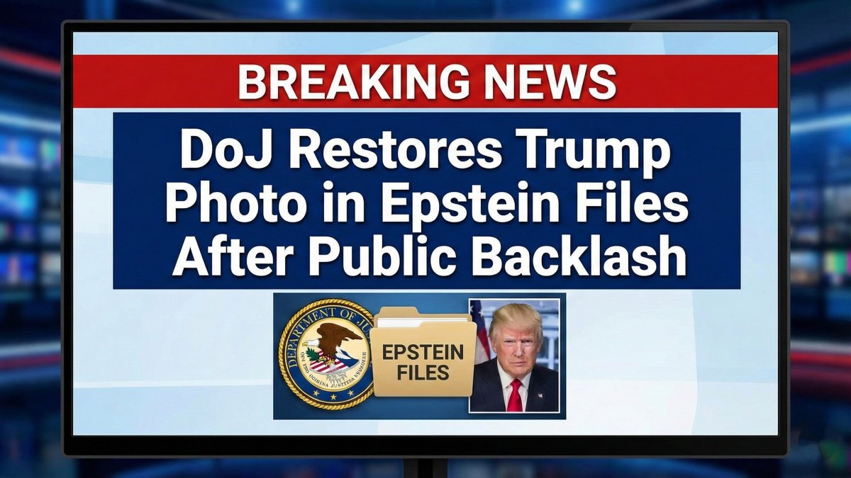 DoJ Restores Trump Photo in Epstein Files After Public Backlash