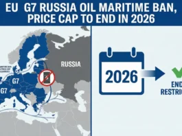 EU G7 Russia Oil Maritime Ban, Price Cap to End in 2026