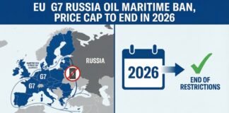 EU G7 Russia Oil Maritime Ban, Price Cap to End in 2026