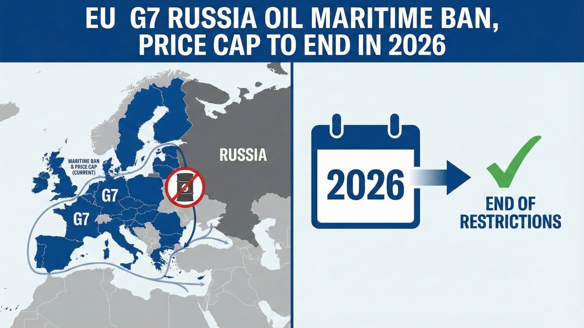 EU G7 Russia Oil Maritime Ban, Price Cap to End in 2026