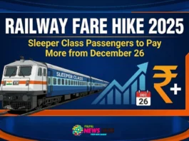 Railway Fare Hike 2025: Sleeper Class Passengers to Pay More from December 26 Fare hike