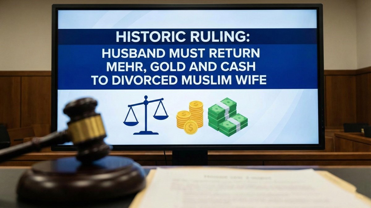 SC Historic Ruling, Husband Must Return Mehr, Gold And Cash To Divorced Muslim Wife