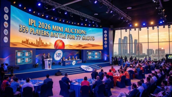 IPL 2026 Mini Auction IPL 2026 Mini Auction