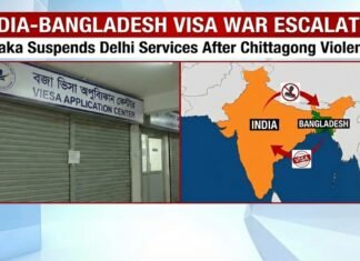 India-Bangladesh Visa War Escalates: Dhaka Suspends Delhi Services After Chittagong Violence India-Bangladesh Visa War