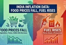 India Inflation Data: Food Prices Fall, Fuel Rises, Urban-Rural Gap Widens India Inflation Data