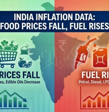 India Inflation Data: Food Prices Fall, Fuel Rises, Urban-Rural Gap Widens India Inflation Data