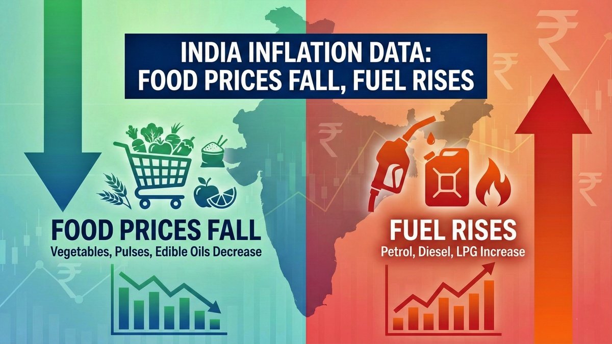 India Inflation Data: Food Prices Fall, Fuel Rises, Urban-Rural Gap Widens