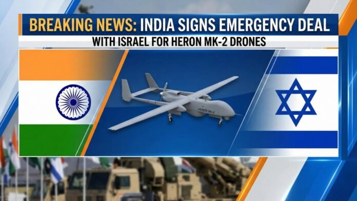 India Signs Emergency Deal with Israel for Heron MK-2 Drones