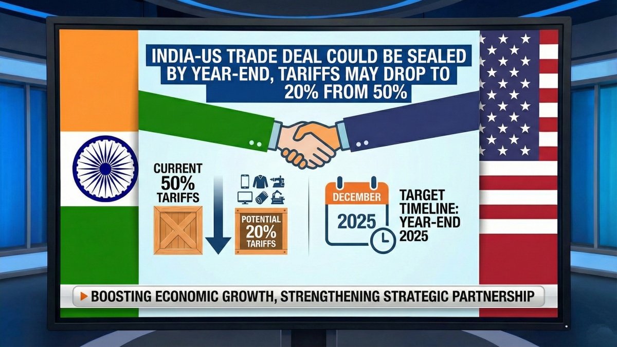 India-US Trade Deal Could Be Sealed By Year-End, Tariffs May Drop To 20% From 50%