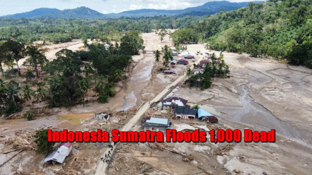 Indonesia Sumatra Floods 1,000 Dead, 218 Missing, Prabowo Visits Aceh, Relief Operation