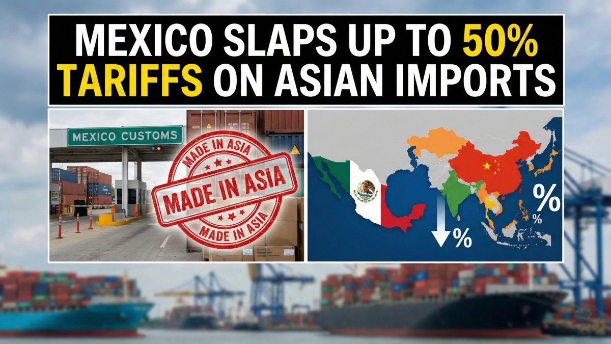 Mexico Slaps Up to 50% Tariffs on Asian Imports, Targets China and India