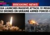 Russia Launches Massive Attack, 51 Missiles and 653 Drones on Ukraine Armed Forces Day Missile attack on ukrain