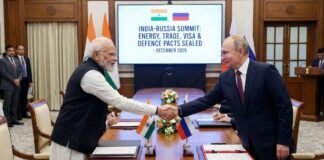 Modi, Putin seal big-ticket energy, trade, visa and defence pacts in Delhi Modi–Putin Talks