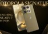 Motorola Signature Launching January 7 in India