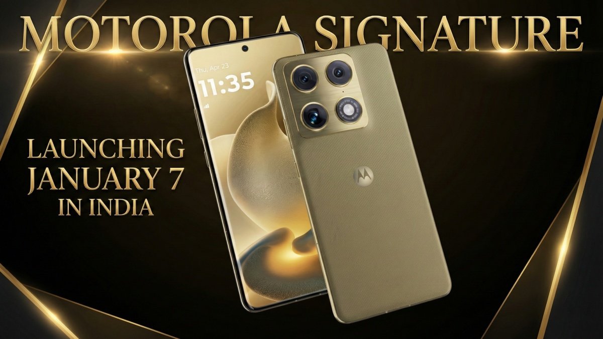 Motorola Signature Launching January 7 in India, Snapdragon 8 Gen 5 Power Confirmed