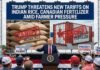 Trump Threatens New Tariffs on Indian Rice, Canadian Fertilizer Amid Farmer Pressure New Tariffs on Indian Rice