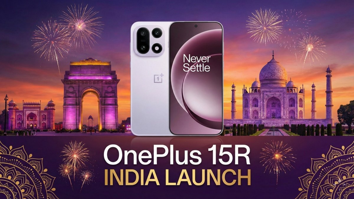 OnePlus 15R India Launch: 4K Selfie Video, 165Hz AMOLED, First Snapdragon 8 Gen 5 Phone