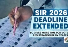 SIR 2026 Deadline Extended: EC Gives More Time for Voter Registration in Six States SIR 2026 Deadline Extended