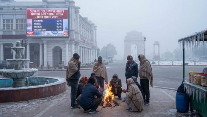 Severe Cold Wave Grips North and Central India, December 2025