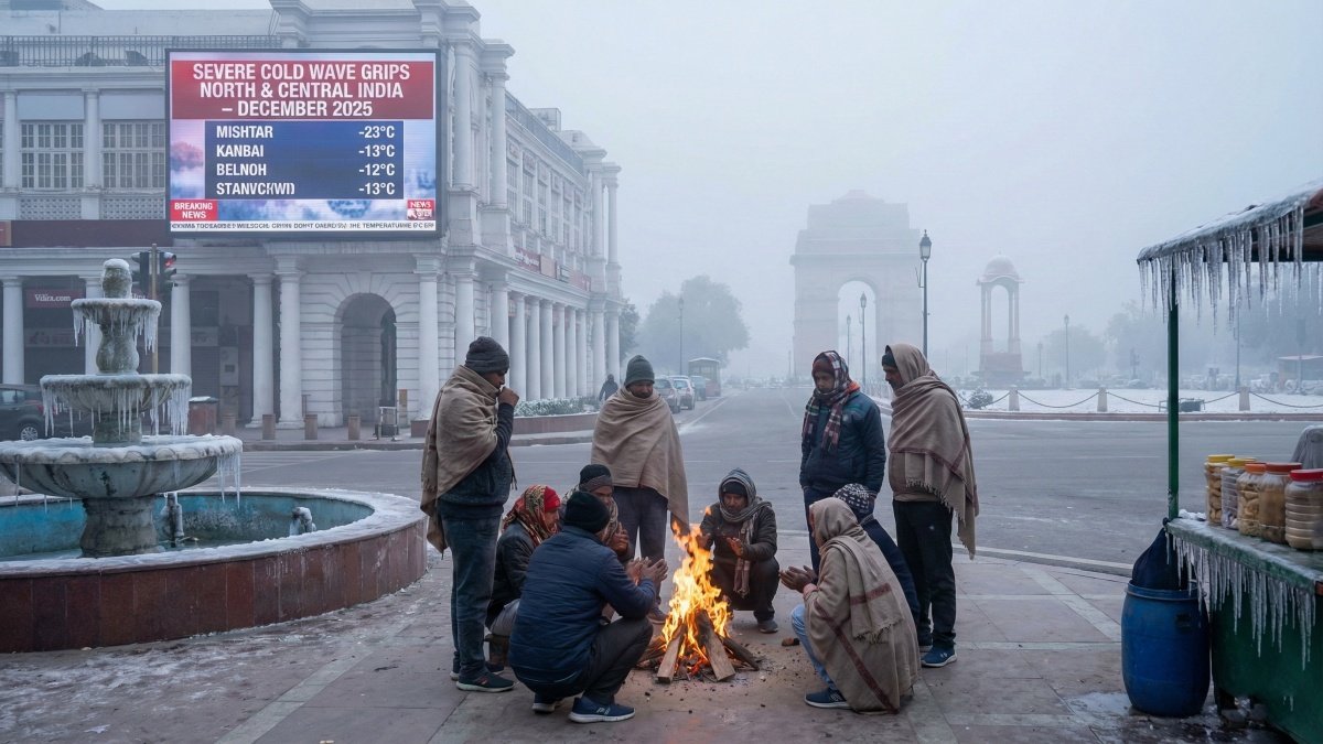 Severe Cold Wave Grips North and Central India, December 2025
