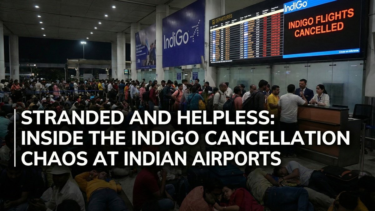 Stranded and Helpless: Inside the IndiGo Cancellation Chaos at Indian Airports