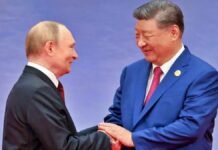 Vladimir Putin and Chinese President Xi Jinping