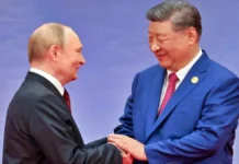Vladimir Putin and Chinese President Xi Jinping