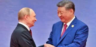 Vladimir Putin and Chinese President Xi Jinping