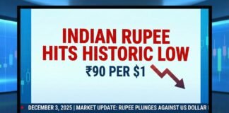 rupee hit an all-time low