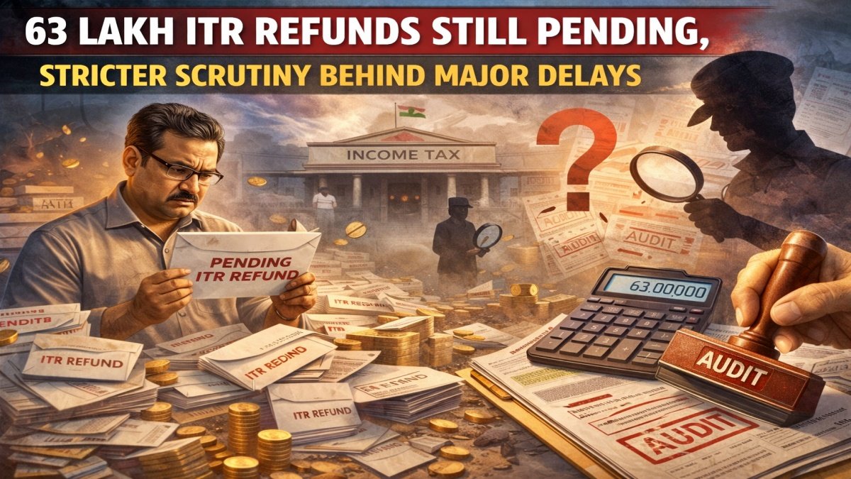 63 Lakh ITR Refunds Still Pending, Stricter Scrutiny Behind Major Delays